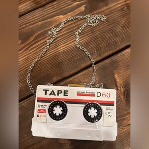 Retro Tape Shape Shoulder Bag Radio Acrylic Crossbody Bag